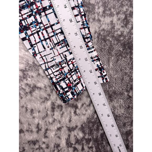 Robert Graham Shirt Medium Mens Classic Flip Cuff White Abstract Geometric - Picture 5 of 8